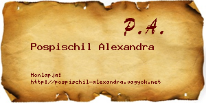 Pospischil Alexandra névjegykártya